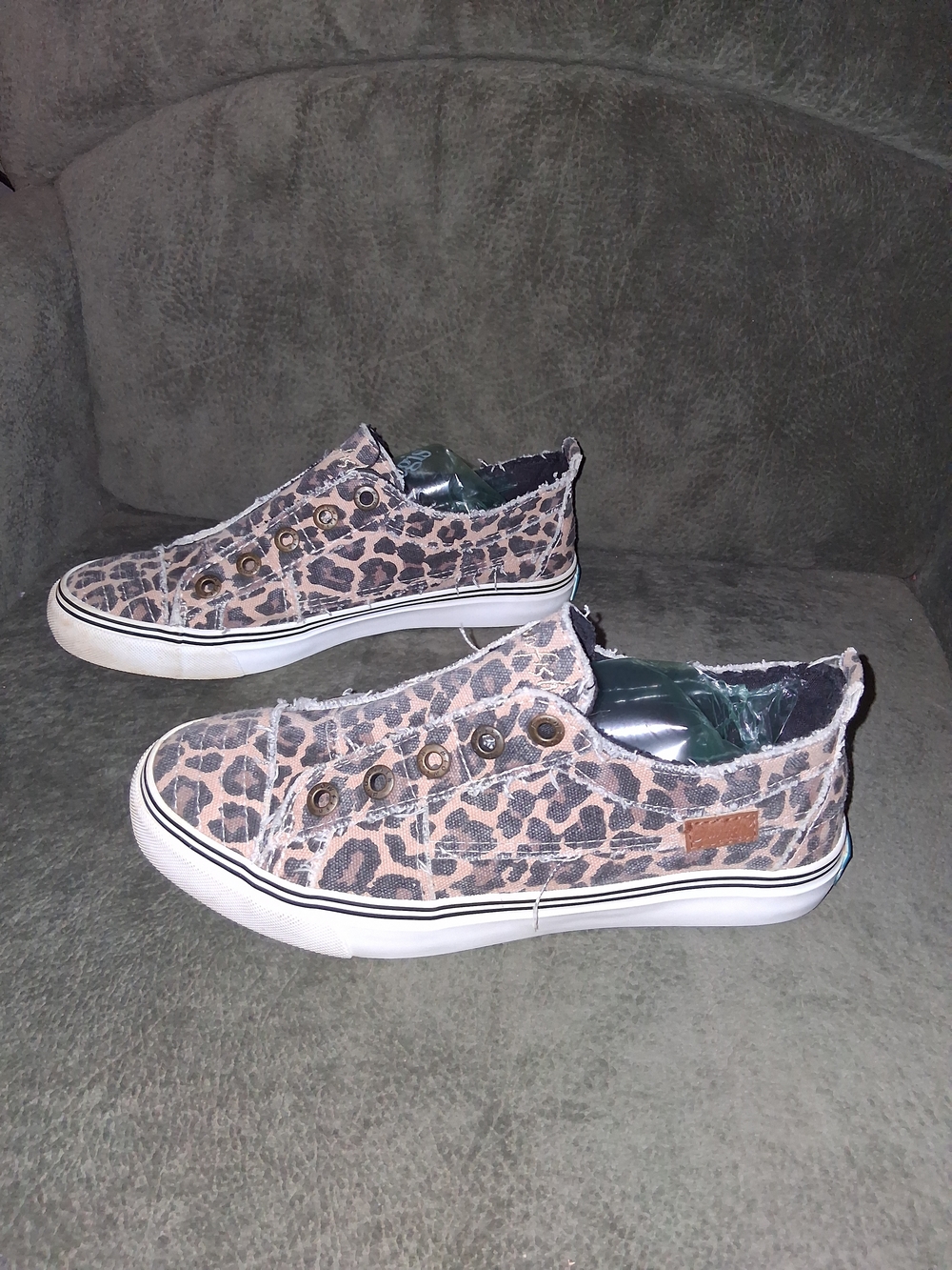 Blowfish Malibu Leopard Print Slip-On Canvas Flats - Casual Women's Loafers